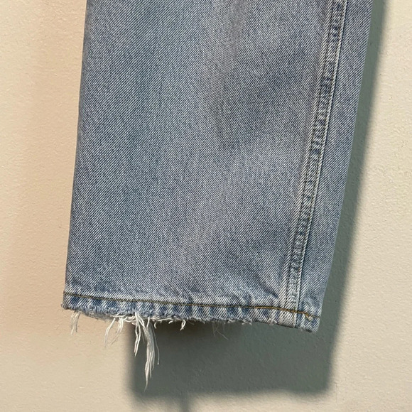 AGOLDE  Light Wash Distressed Denim Jeans, Size 24 - Picture 8 of 13
